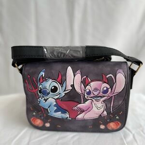 PRICED TO SELL! Loungefly Stitch and Angel Cartoon Crossbody Bag